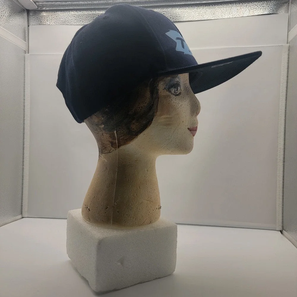 T.F.A Flat Bill‎ Hat Snapback Blue Graphic Adjustable Baseball Cap
